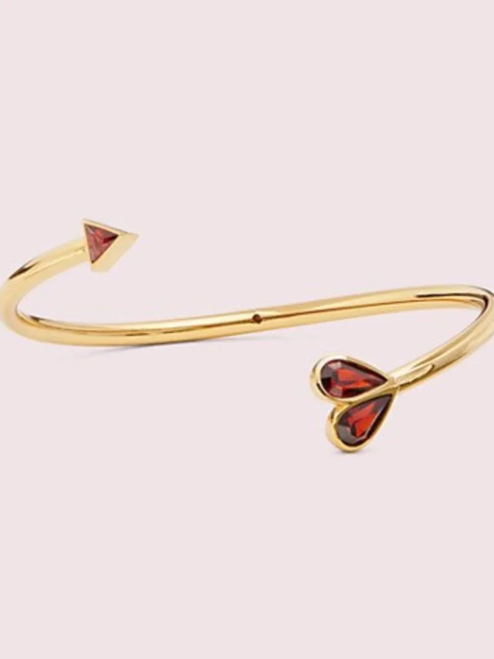 NWT~KATE SPADE~Rock Solid Stone Heart Flex Cuff